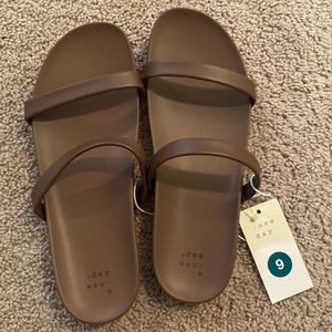 A new day brown sandals . New with tags